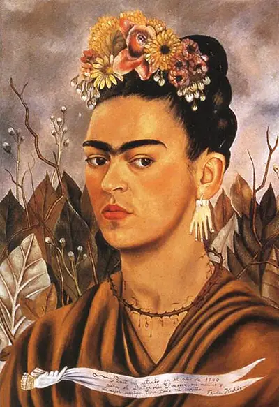 Zelfportret, opgedragen aan Dr. Eloesser Frida Kahlo